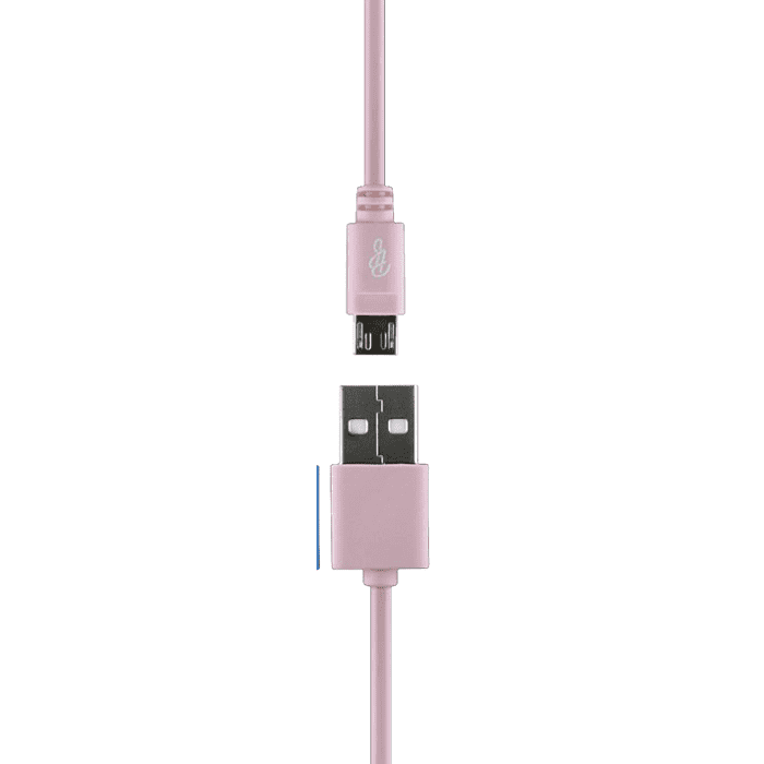 Pro Bass Power Series Boxed Round Micro USB Cable Pink