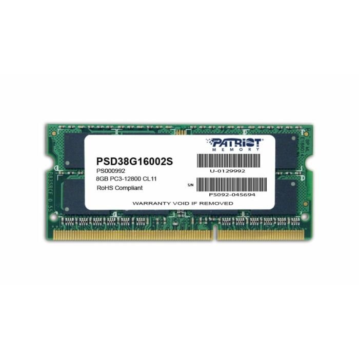 Patriot Signature Line 8GB DDR3 1600MHz SO-DIMM Dual Ran