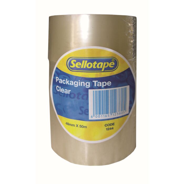 SELLOTAPE Packaging Clear 48mm x 50m Pack of 3