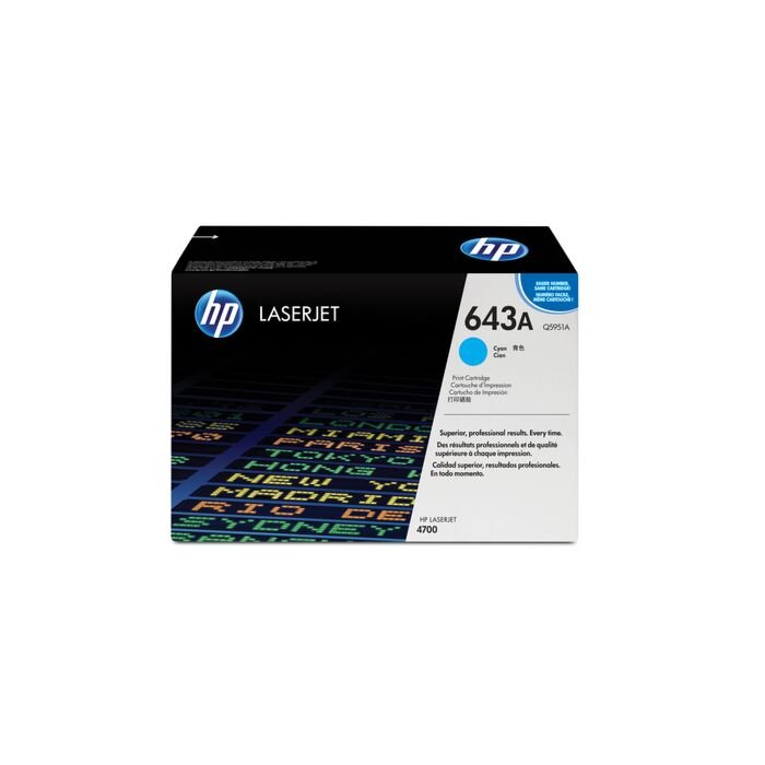 HP 643A Color Laserjet 4700 Cyan Print Cartridge