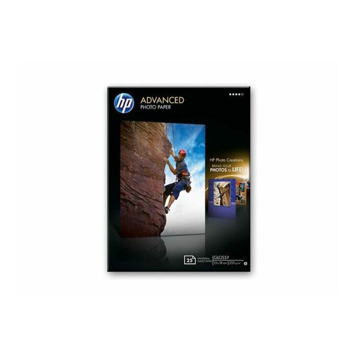 HP Advanced Glossy Photo Paper 250 G/M-13 X 18cm Borderless /25 SHT