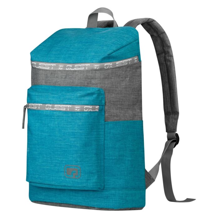 Quest Top Loader Backpack Aqua and Grey