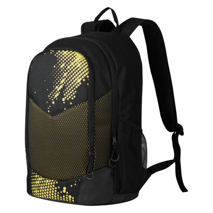 Quest Mesh Backpack Black and Yellow