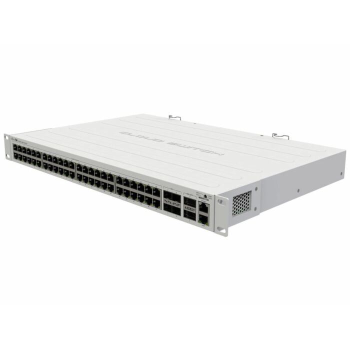 MikroTik Cloud Router Switch 48 Gigabit Ports 4 SFP+ 2 QSFP+ | CRS354-48G-4S+2Q+RM