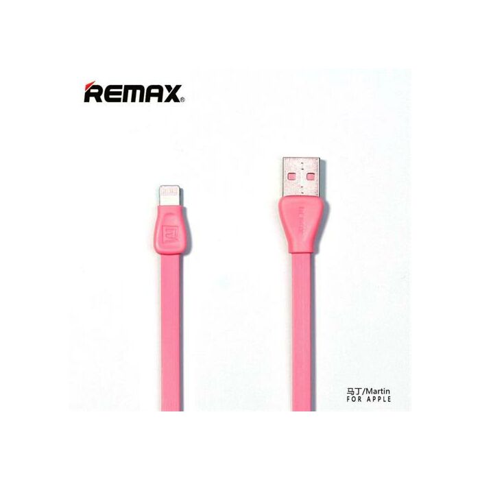 Remax Original Martin Design RC-028i 100CM USB Fast Sync Fast Charger Cable Peach