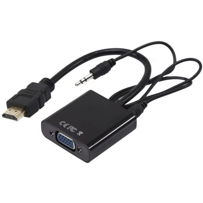 RCT HDMI to VGA with audio adaptor - Black
