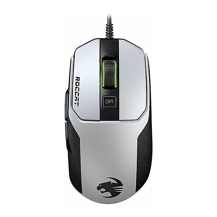 Roccat Kain 100 AIMO White USB Wired Optical 8500 dpi Titan-Click RGB Gaming Mouse