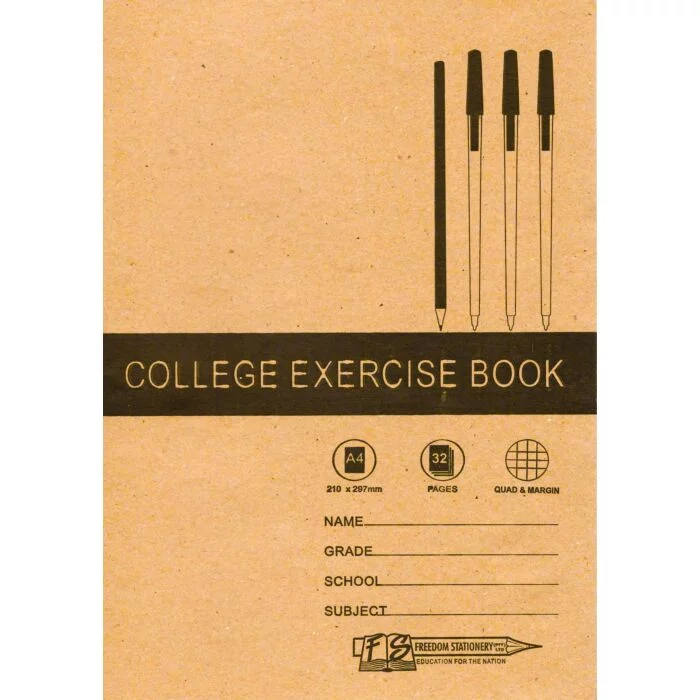 FS COLLEGE EXERCISE BOOK QUAD & MARGIN 32PG A4SIZE