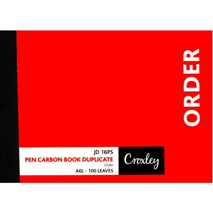 CROXLEY ORDER BOOK A6 DUPLICATE