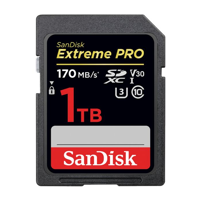 Sandisk Extreme Pro 1TB SDXC Memory Card up to 170MB/s