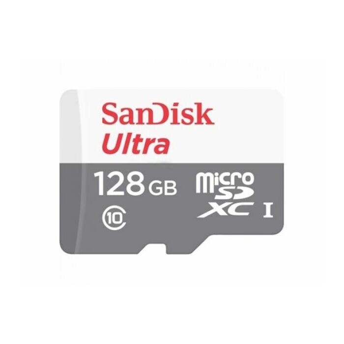Sandisk 128GB Ultra MicroSDXC + SD Adapter 100MB/S Class 10 UHS-I