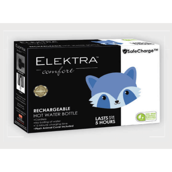 Elektra Hot Water Bottle Blue Raccon