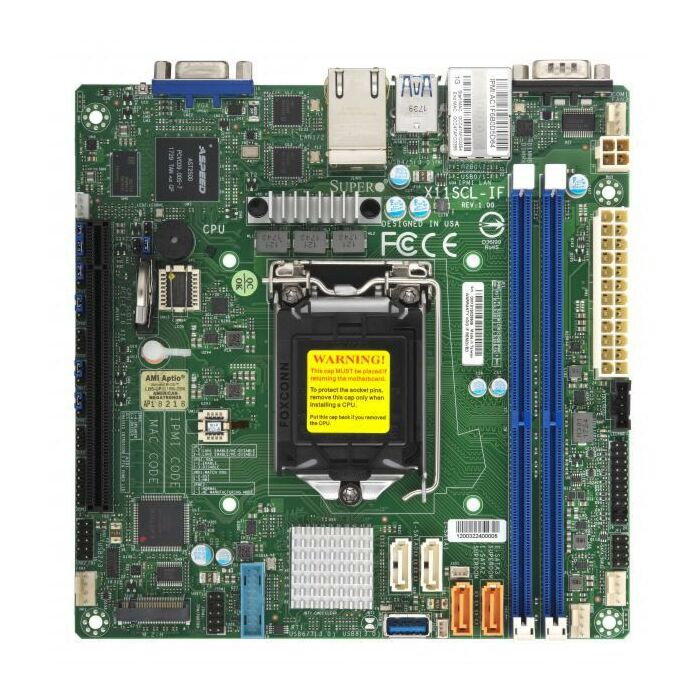 SuperMicro X11SCL-IF single Socket E-2100 Mini-ITX Motherboard