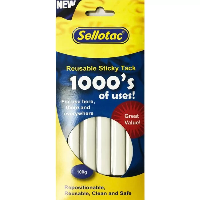 SELLOTAC Reusable Sticky Tack 100g Box-24