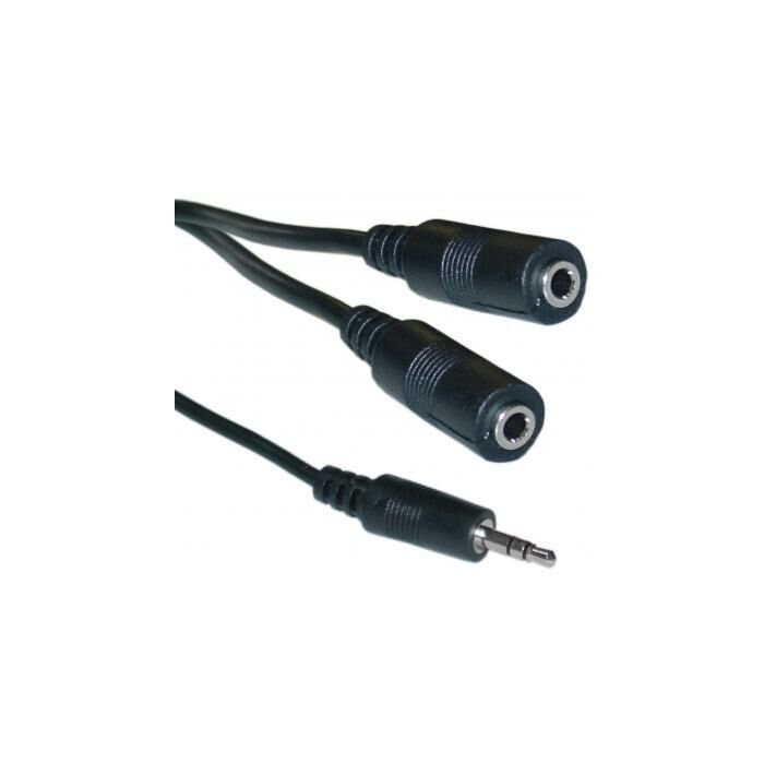 Stereo Male to x 2 Female Headset