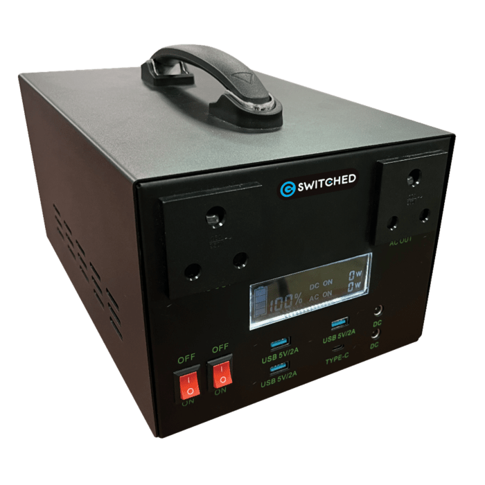 Switched 1000W Professional Portable UPS Power Station (1014Wh)
