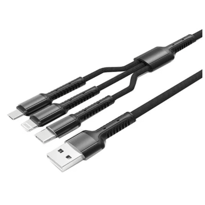 3-in-1 Fast Charging and Data Cable