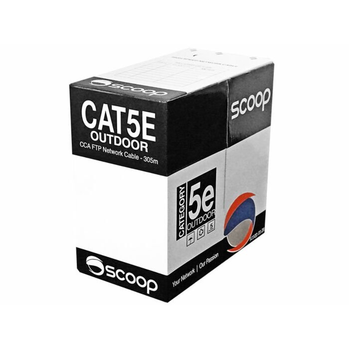305m Box Cat5e Outdoor FTP CCA Cable