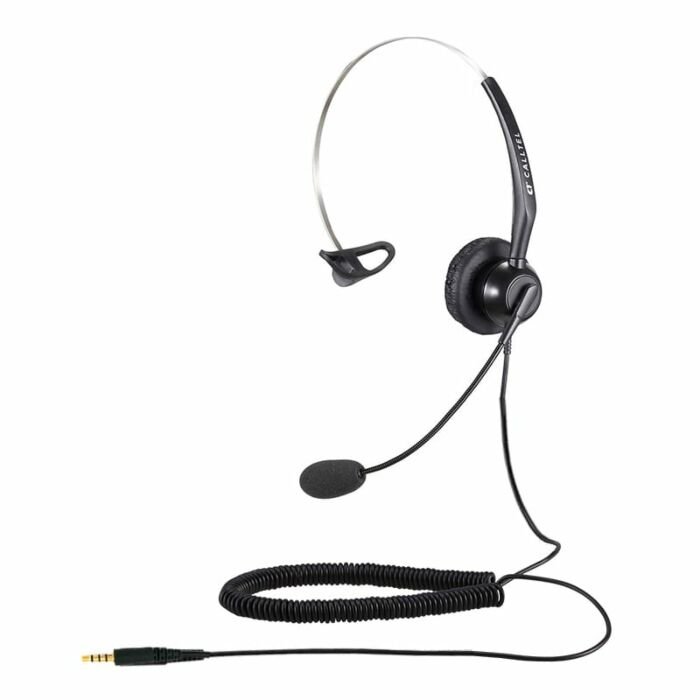 Calltel T800 Mono-Ear Noise-Cancelling Headset - Single 3.5mm Jack