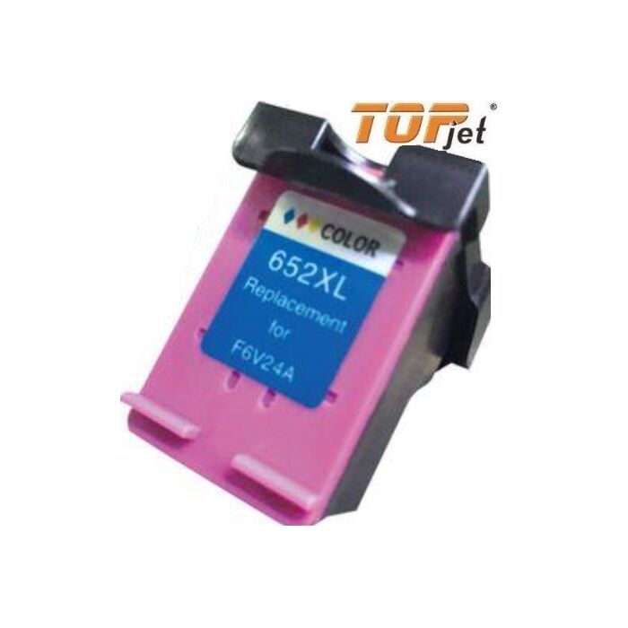 TopJet Generic Replacement Single Tri Colour Ink Advantage Cartridge for F6V24a HP652XL- Tri-Colour Single Ink Cartridge