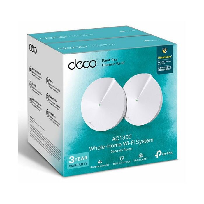 TP-Link Deco M5 AC1300 Whole Home Mesh Wi-Fi System 2 Pack