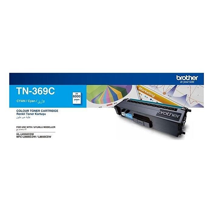 Brother High Yield Cyan Toner Cartridge for HLL8350CDW/ MFCL8600CDW/ MFCL8850CDW