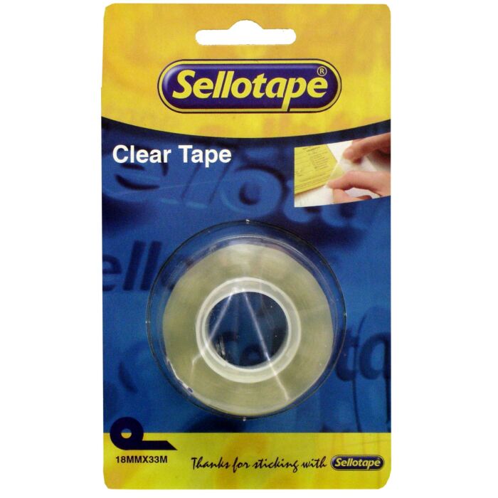 SELLOTAPE Clear Refill 18mmx33m Carded Box-12