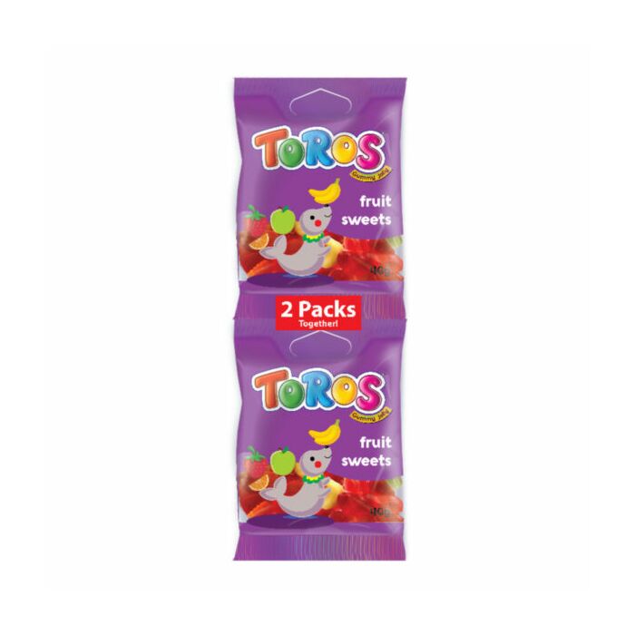 Toros 2 pack - (40g+40g=80g) Fruit Sweets