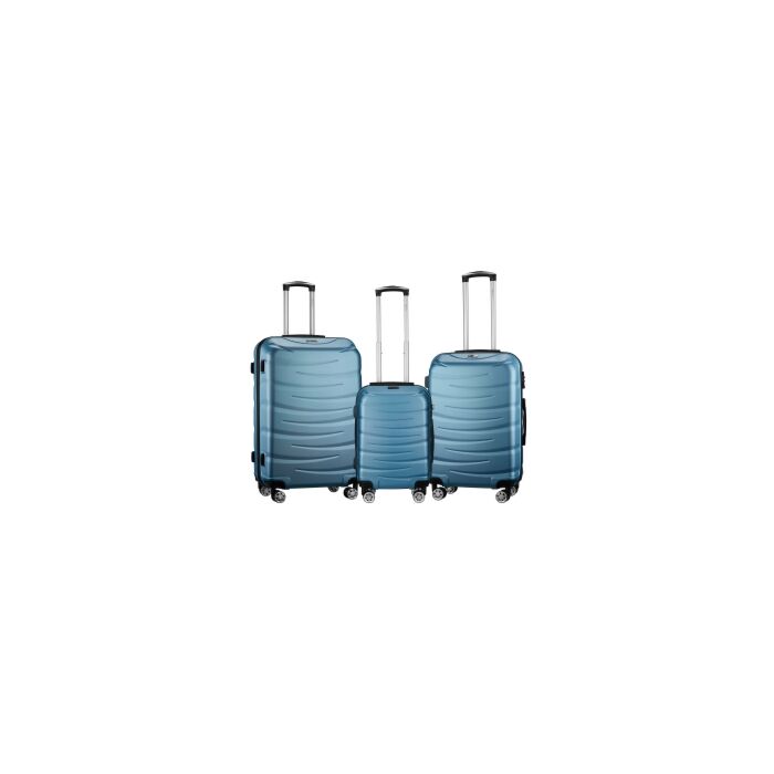 Travelwize Arrow ABS 3Pc Luggage Set Seafoam
