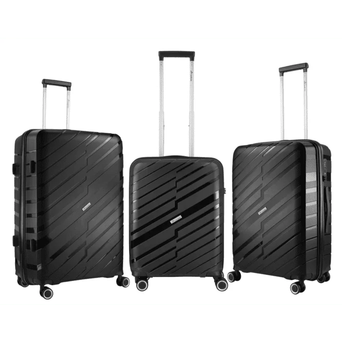Travelwize  Java PP 4-Wheel Spinner 55cm Luggage Black