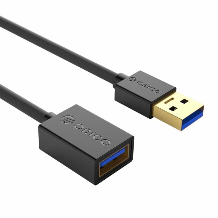 ORICO CBL USB3.0 M TO F EXTENSIO 1.5M BK
