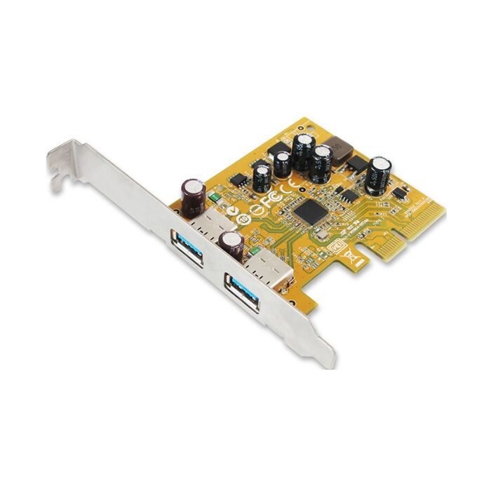 Sunix USB 3.1 Enhanced SuperSpeed Dual ports PCI Express Host Card with Type-A Receptacle