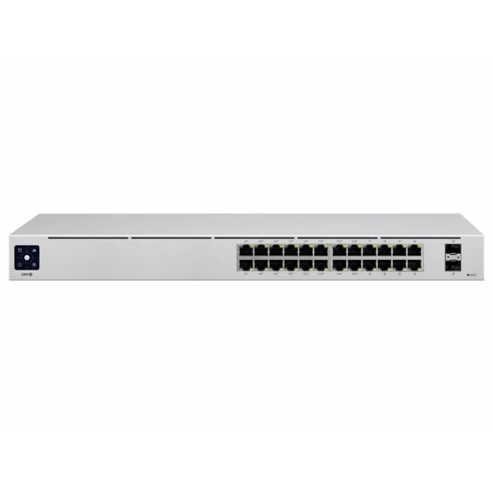 Ubiquiti 24 Port Gigabit 95W 16PoE 2SFP UniFi Switch | USW-24-POE
