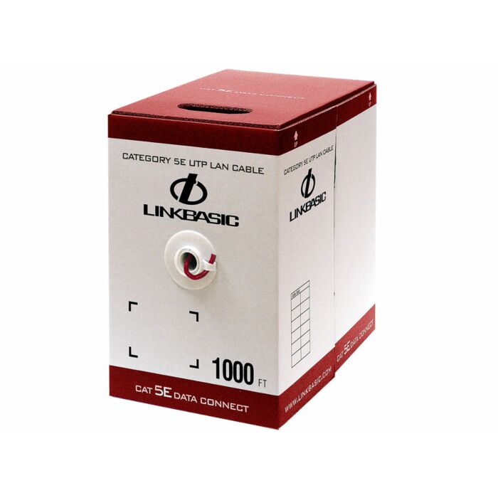 Linkbasic 305M Box Cat5e Solid Red UTP Cable