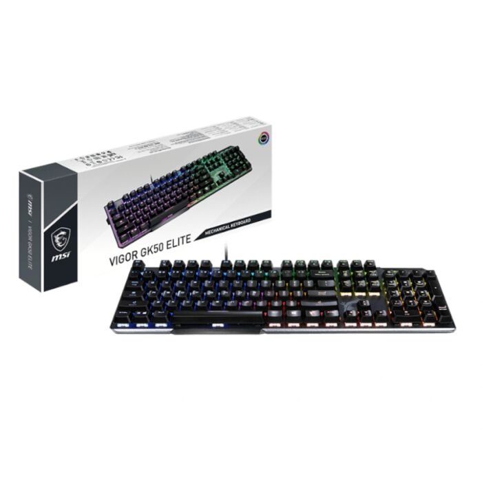 MSI Vigor GK50 Elite RGB Mechanical Gaming Keyboard - Black