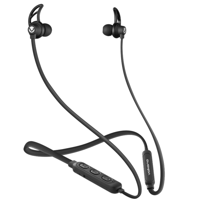 Volkano Marathon Series Bluetooth Earphone with Neckband Black