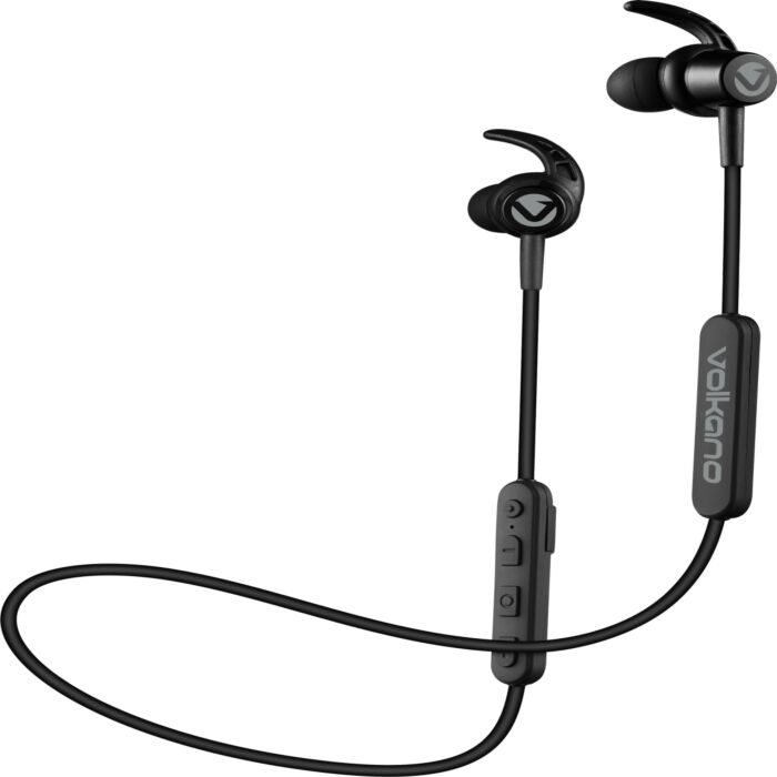 Volkano Epoch Series Bluetooth Earphones with Carry Case Black