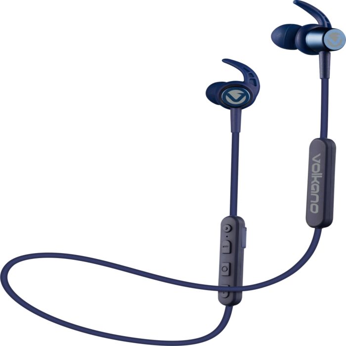 Volkano Epoch Series Bluetooth Earphones with Carry Case Blue