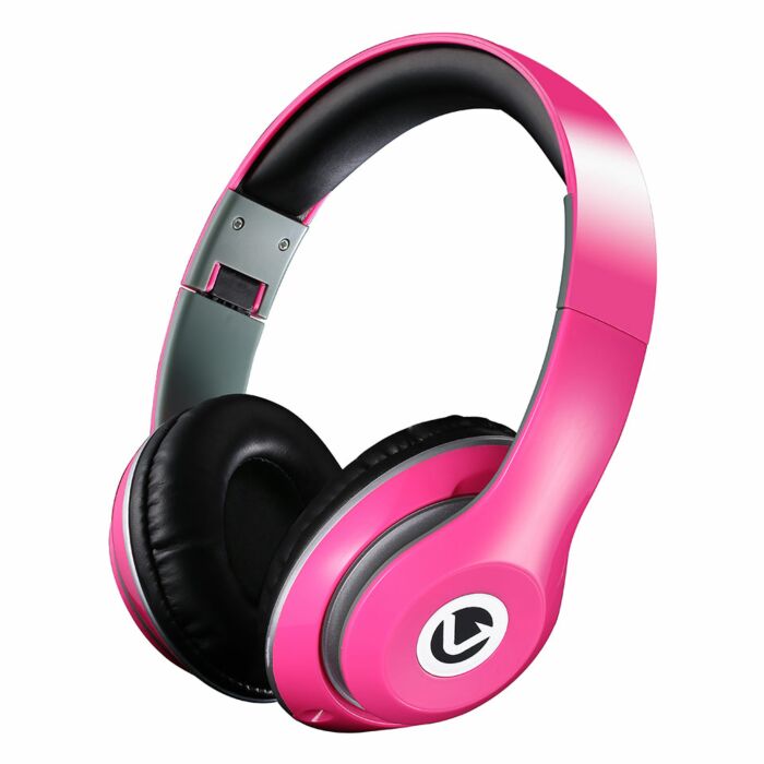 Volkano Rhythm series Ultra powerful Aux Headphones- Pink
