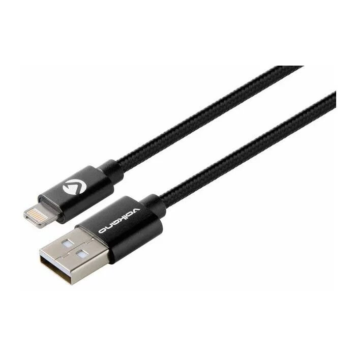 Volkano Connect Series 2 in 1 Mobile Charge and Data Cable (Apple and MicroUSB) 1-Meter Black