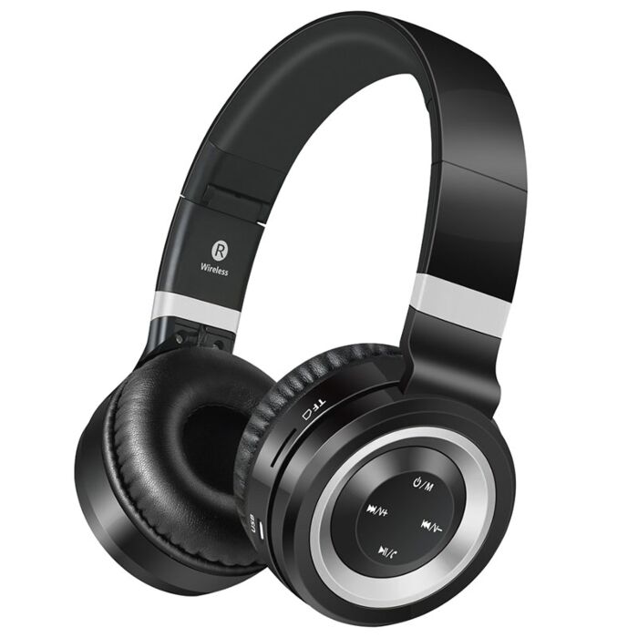 Volkano Lunar series Bluetooth headphones - Black and Silver