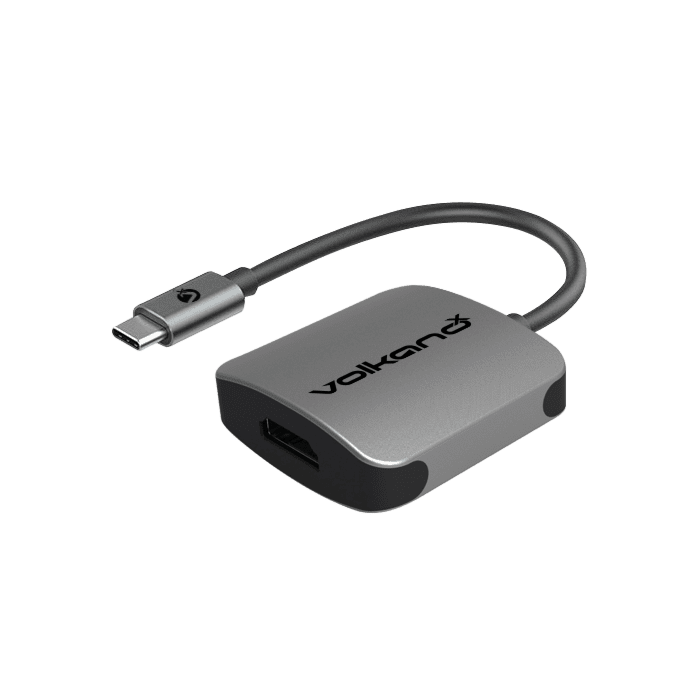 VolkanoX Core HDMI series USB Type C to 4K HDMI converter - 10cm - Charcoal