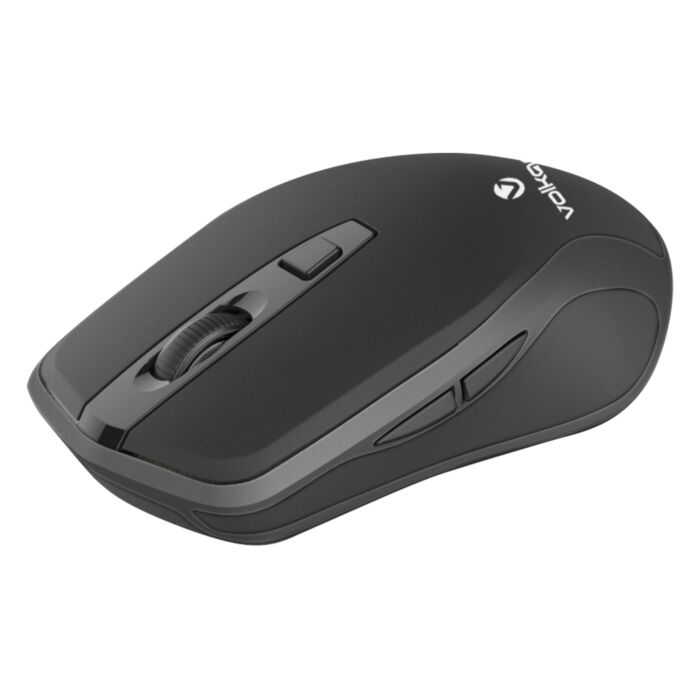 Volkano Zircon Series Wireless Mouse DPI Adjust and Side Buttons - Gunmetal/Black