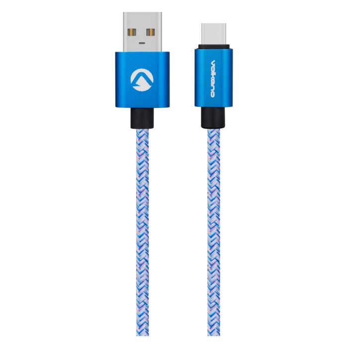 Volkano Fashion series cable Micro USB 1.8m - Sky-Blue