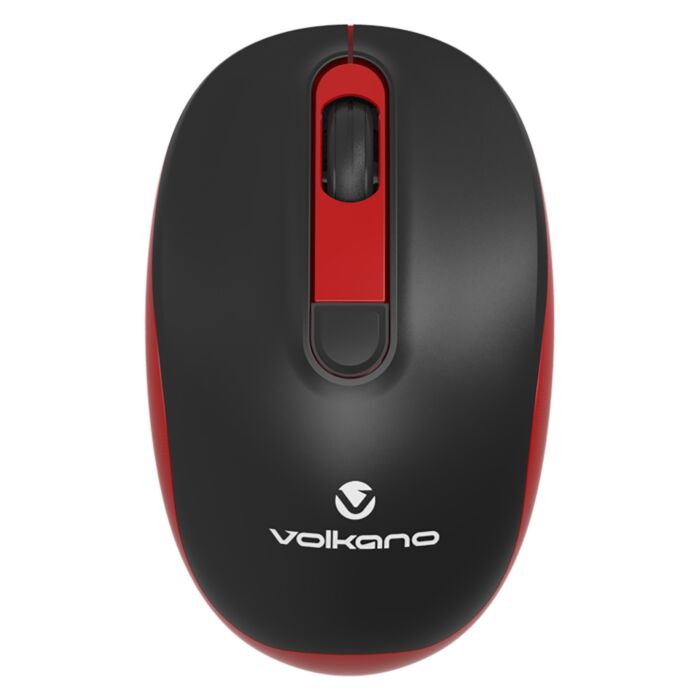 Volkano Jade Series Wireless Mouse Black with Red