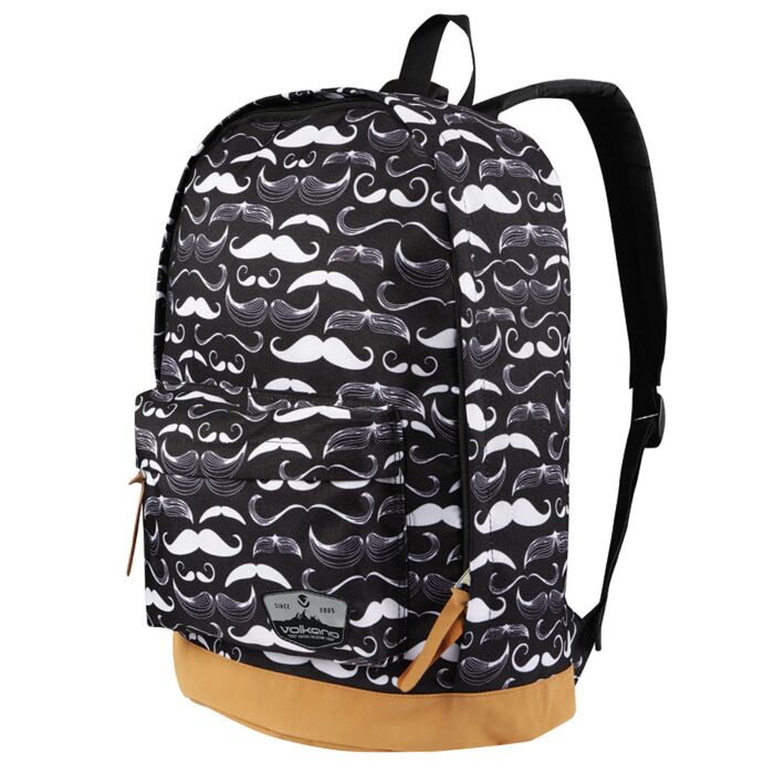 Volkano Suede Series Backpack Moustaches (Black)
