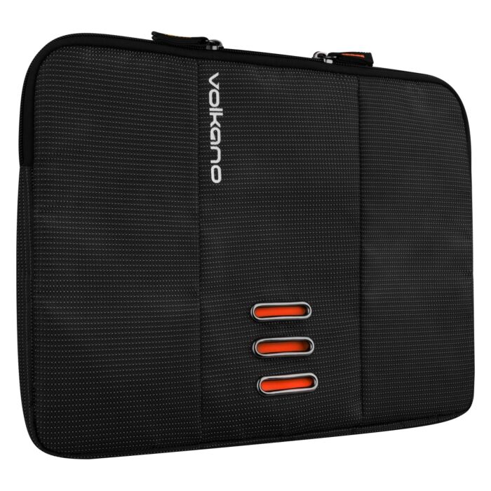 Volkano Latitude Laptop Sleeve 15.6 inch Black/Orange
