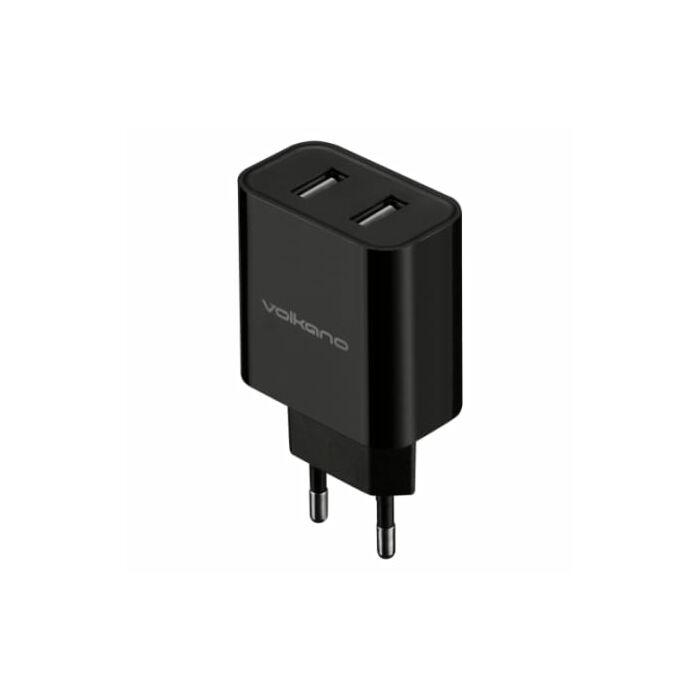 Volkano Cupla series 3.1A Dual Output Charger - Black