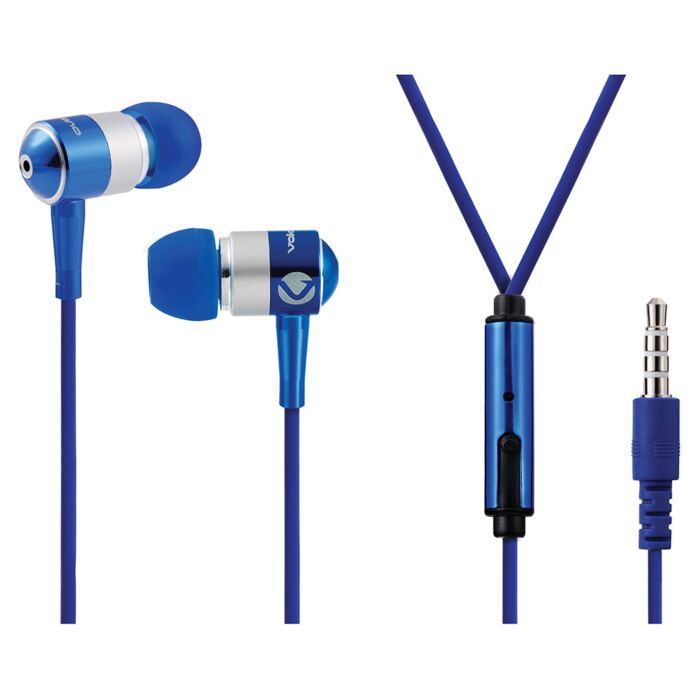 Volkano Earphones with Mic - Stannic Series Blue