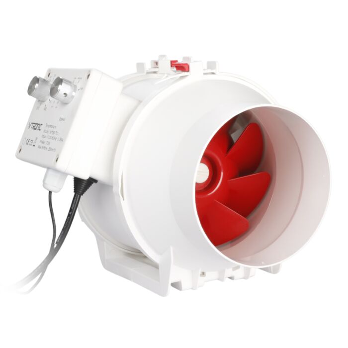 Vtronic 150mm/6 Temperature control AC Inline Duct Fan
